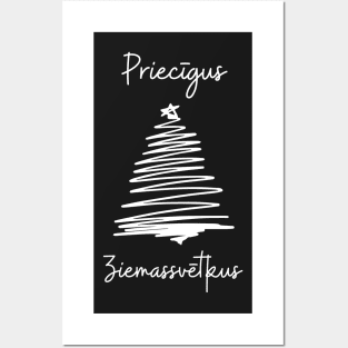 Priecīgus ziemassvētkus latvian merry christmas Posters and Art